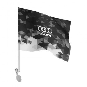 Флаг для автомобиля с принтом Audi sport geometry в Санкт-Петербурге, 100% полиэстер | Размер: 30*21 см | audi | auto | automobile | car | carbon | machine | motor | motor car | sport car | автомашина | ауди | бренд | легковой автомобиль | марка | спортивный автомобиль | тачка
