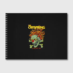 Альбом для рисования с принтом The Offspring в Санкт-Петербурге, 100% бумага
 | матовая бумага, плотность 200 мг. | Тематика изображения на принте: offspring | офспринг | оффспринг | рок