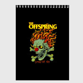 Скетчбук с принтом The Offspring в Санкт-Петербурге, 100% бумага
 | 48 листов, плотность листов — 100 г/м2, плотность картонной обложки — 250 г/м2. Листы скреплены сверху удобной пружинной спиралью | offspring | офспринг | оффспринг | рок