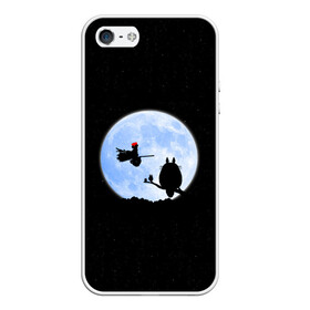 Чехол для iPhone 5/5S матовый с принтом Totoro and the moon в Санкт-Петербурге, Силикон | Область печати: задняя сторона чехла, без боковых панелей | Тематика изображения на принте: anime | moon | myneighbortotoro | night | stars | totoro | аниме | звезды | канта | кодомо | котобус | кусакабэ | луна | мэй | ночь | сусуватари | тацуо | тоторо | хаяомиядзаки | ясуко