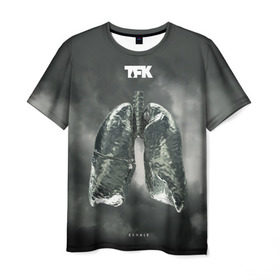 Мужская футболка 3D с принтом TFK Exhale в Санкт-Петербурге, 100% полиэфир | прямой крой, круглый вырез горловины, длина до линии бедер | Тематика изображения на принте: tfk | thousand foot krutch