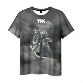 Мужская футболка 3D с принтом TFK Incomplete в Санкт-Петербурге, 100% полиэфир | прямой крой, круглый вырез горловины, длина до линии бедер | tfk | thousand foot krutch