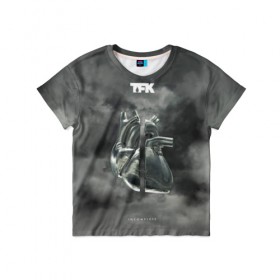 Детская футболка 3D с принтом TFK Incomplete в Санкт-Петербурге, 100% гипоаллергенный полиэфир | прямой крой, круглый вырез горловины, длина до линии бедер, чуть спущенное плечо, ткань немного тянется | tfk | thousand foot krutch
