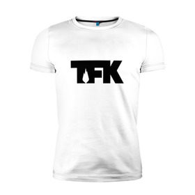 Мужская футболка премиум с принтом TFK logo black в Санкт-Петербурге, 92% хлопок, 8% лайкра | приталенный силуэт, круглый вырез ворота, длина до линии бедра, короткий рукав | tfk | thousand foot krutch