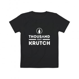 Детская футболка хлопок с принтом Thousand Foot Krutch logo в Санкт-Петербурге, 100% хлопок | круглый вырез горловины, полуприлегающий силуэт, длина до линии бедер | tfk | thousand foot krutch