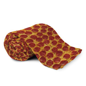 Плед 3D с принтом Пицца пепперони в Санкт-Петербурге, 100% полиэстер | закругленные углы, все края обработаны. Ткань не мнется и не растягивается | pepperoni | pizza | еда | колбаса | мясо | пица | сардельки | сыр | фастфуд