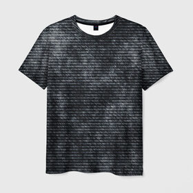 Мужская футболка 3D с принтом Джинсовый в Санкт-Петербурге, 100% полиэфир | прямой крой, круглый вырез горловины, длина до линии бедер | 