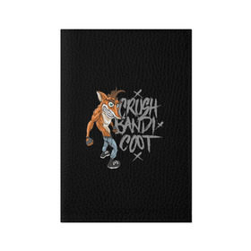 Обложка для паспорта матовая кожа с принтом Crush Bandicoot 3d в Санкт-Петербурге, натуральная матовая кожа | размер 19,3 х 13,7 см; прозрачные пластиковые крепления | Тематика изображения на принте: crash | бандикут | краш | крэш