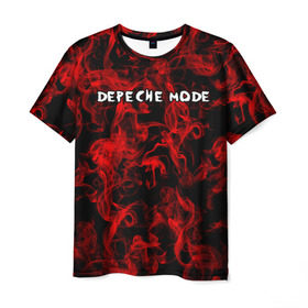 Мужская футболка 3D с принтом Depeche Mode в Санкт-Петербурге, 100% полиэфир | прямой крой, круглый вырез горловины, длина до линии бедер | альтернативный | блюз | британская | готик | гранж | группа | метал | модные | музыка | пост | рок | хард