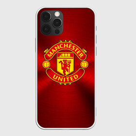 Чехол для iPhone 12 Pro с принтом Manchester United F.C. в Санкт-Петербурге, силикон | область печати: задняя сторона чехла, без боковых панелей | england | football | logo | manchester united | sport | англия | арт | лига | лого | манчестер юнайтед | спорт | текстура | фк | футбол | футбольный клуб | эмблема