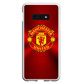 Чехол для Samsung S10E с принтом Manchester United F C в Санкт-Петербурге, Силикон | Область печати: задняя сторона чехла, без боковых панелей | england | football | logo | manchester united | sport | англия | арт | лига | лого | манчестер юнайтед | спорт | текстура | фк | футбол | футбольный клуб | эмблема