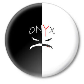 Значок с принтом ONYX в Санкт-Петербурге,  металл | круглая форма, металлическая застежка в виде булавки | Тематика изображения на принте: onyx | американская группа | группа | музыка | надпись | хип хоп
