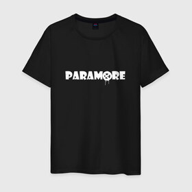 Мужская футболка хлопок с принтом Paramore в Санкт-Петербурге, 100% хлопок | прямой крой, круглый вырез горловины, длина до линии бедер, слегка спущенное плечо. | Тематика изображения на принте: 