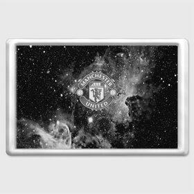 Магнит 45*70 с принтом Manchester United Cosmos в Санкт-Петербурге, Пластик | Размер: 78*52 мм; Размер печати: 70*45 | Тематика изображения на принте: england | football | logo | manchester united | sport | англия | арт | лига | лого | манчестер юнайтед | спорт | текстура | фк | футбол | футбольный клуб | эмблема