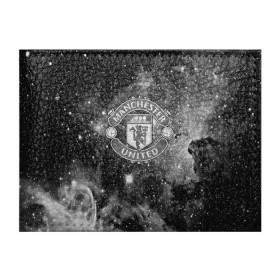 Обложка для студенческого билета с принтом Manchester United Cosmos в Санкт-Петербурге, натуральная кожа | Размер: 11*8 см; Печать на всей внешней стороне | Тематика изображения на принте: england | football | logo | manchester united | sport | англия | арт | лига | лого | манчестер юнайтед | спорт | текстура | фк | футбол | футбольный клуб | эмблема