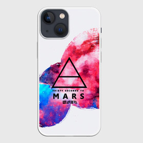 Чехол для iPhone 13 mini с принтом 30 Seconds to Mars в Санкт-Петербурге,  |  | 30 seconds to mars | punk | rock | альтернативный хип хоп | группа | инди поп | музыка | музыкальное произведение | ноты | панк | регги | рок | синти поп