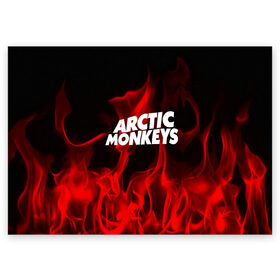 Поздравительная открытка с принтом Arctic Monkeys в Санкт-Петербурге, 100% бумага | плотность бумаги 280 г/м2, матовая, на обратной стороне линовка и место для марки
 | 
