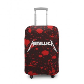 Чехол для чемодана 3D с принтом Metallica в Санкт-Петербурге, 86% полиэфир, 14% спандекс | двустороннее нанесение принта, прорези для ручек и колес | metallica | punk | rock | альтернативный хип хоп | группа | инди поп | музыка | музыкальное произведение | ноты | панк | регги | рок | синти поп