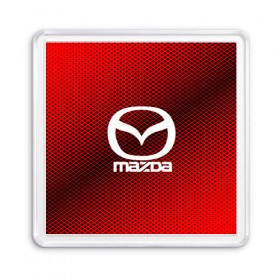 Магнит 55*55 с принтом MAZDA SPORT в Санкт-Петербурге, Пластик | Размер: 65*65 мм; Размер печати: 55*55 мм | auto | automobile | car | carbon | machine | mazda | motor | motor car | sport car | автомашина | бренд | легковой автомобиль | мазда | марка | спортивный автомобиль | тачка