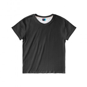 Детская футболка 3D с принтом Кевлар Ультра в Санкт-Петербурге, 100% гипоаллергенный полиэфир | прямой крой, круглый вырез горловины, длина до линии бедер, чуть спущенное плечо, ткань немного тянется | Тематика изображения на принте: black | carbon | карбон | кевлар | кольчуга