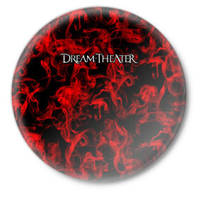 Значок с принтом Dream Theater в Санкт-Петербурге,  металл | круглая форма, металлическая застежка в виде булавки | Тематика изображения на принте: альтернативный | американская | глэм | готик | гранж | группа | метал | модные | музыка | пост | рок | хард