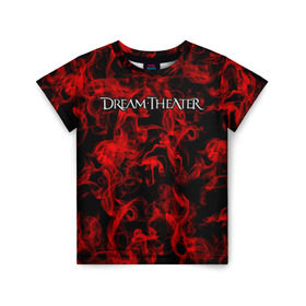 Детская футболка 3D с принтом Dream Theater в Санкт-Петербурге, 100% гипоаллергенный полиэфир | прямой крой, круглый вырез горловины, длина до линии бедер, чуть спущенное плечо, ткань немного тянется | альтернативный | американская | глэм | готик | гранж | группа | метал | модные | музыка | пост | рок | хард
