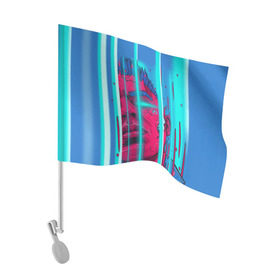 Флаг для автомобиля с принтом Элджей в Санкт-Петербурге, 100% полиэстер | Размер: 30*21 см | sayonara boy | морген | сайонара | элджей