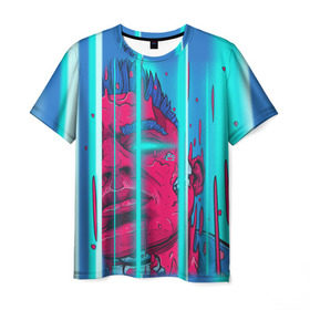 Мужская футболка 3D с принтом Элджей в Санкт-Петербурге, 100% полиэфир | прямой крой, круглый вырез горловины, длина до линии бедер | sayonara boy | морген | сайонара | элджей