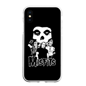 Чехол для iPhone XS Max матовый с принтом Misfits в Санкт-Петербурге, Силикон | Область печати: задняя сторона чехла, без боковых панелей | horror | punk | rock | альтернатива | группа | мисфитс | неприкаянные | панк | рок | хоррор