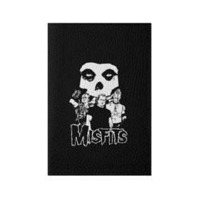 Обложка для паспорта матовая кожа с принтом Misfits в Санкт-Петербурге, натуральная матовая кожа | размер 19,3 х 13,7 см; прозрачные пластиковые крепления | Тематика изображения на принте: horror | punk | rock | альтернатива | группа | мисфитс | неприкаянные | панк | рок | хоррор