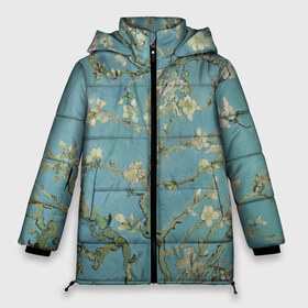 Женская зимняя куртка 3D с принтом Ван Гог Цветущие ветки миндаля в Санкт-Петербурге, верх — 100% полиэстер; подкладка — 100% полиэстер; утеплитель — 100% полиэстер | длина ниже бедра, силуэт Оверсайз. Есть воротник-стойка, отстегивающийся капюшон и ветрозащитная планка. 

Боковые карманы с листочкой на кнопках и внутренний карман на молнии | вангог | винсент | живопись | картина | цветы