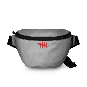 Поясная сумка 3D с принтом Dead by Daylight bag в Санкт-Петербурге, 100% полиэстер | плотная ткань, ремень с регулируемой длиной, внутри несколько карманов для мелочей, основное отделение и карман с обратной стороны сумки застегиваются на молнию | 