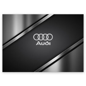 Поздравительная открытка с принтом AUDI SPORT в Санкт-Петербурге, 100% бумага | плотность бумаги 280 г/м2, матовая, на обратной стороне линовка и место для марки
 | audi | auto | automobile | car | carbon | machine | motor | motor car | sport car | автомашина | ауди | бренд | легковой автомобиль | марка | спортивный автомобиль | тачка