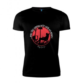 Мужская футболка премиум с принтом Pink Floyd в Санкт-Петербурге, 92% хлопок, 8% лайкра | приталенный силуэт, круглый вырез ворота, длина до линии бедра, короткий рукав | pink floyd | pinkfloyd | арт | артрок | группа | дэвид гилмор | пинк флойд | пинкфлойд | прогрессивный | психоделический | рок | сид барретт | симфонический | спэйс | эйсид | экспериментальный