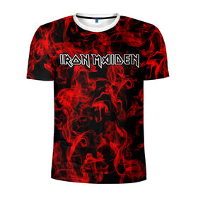 Мужская футболка 3D спортивная с принтом Iron Maiden в Санкт-Петербурге, 100% полиэстер с улучшенными характеристиками | приталенный силуэт, круглая горловина, широкие плечи, сужается к линии бедра | альтернативный | блюз | британская | готик | гранж | группа | метал | модные | музыка | пост | рок | хард
