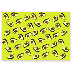 Поздравительная открытка с принтом Авокадо в Санкт-Петербурге, 100% бумага | плотность бумаги 280 г/м2, матовая, на обратной стороне линовка и место для марки
 | avocado | food | fruit | pattern | vegan | vegetarian | авокадо | веган | вегетарианство | еда | паттерн | правильное питание | фрукт