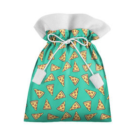 Подарочный 3D мешок с принтом Pizza в Санкт-Петербурге, 100% полиэстер | Размер: 29*39 см | Тематика изображения на принте: food | pattern | pizza | vegan | vegetarian | веган | вегетарианство | еда | паттерн | пицца