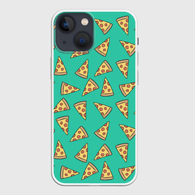 Чехол для iPhone 13 mini с принтом Pizza в Санкт-Петербурге,  |  | food | pattern | pizza | vegan | vegetarian | веган | вегетарианство | еда | паттерн | пицца