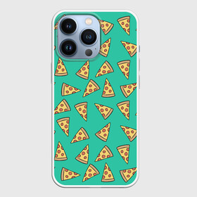 Чехол для iPhone 13 Pro с принтом Pizza в Санкт-Петербурге,  |  | food | pattern | pizza | vegan | vegetarian | веган | вегетарианство | еда | паттерн | пицца