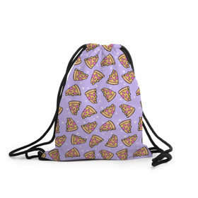 Рюкзак-мешок 3D с принтом Пицца Мун в Санкт-Петербурге, 100% полиэстер | плотность ткани — 200 г/м2, размер — 35 х 45 см; лямки — толстые шнурки, застежка на шнуровке, без карманов и подкладки | food | pattern | pizza | sailor moon | еда | паттерн | пицца | сейлор мун