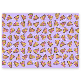 Поздравительная открытка с принтом Пицца Мун в Санкт-Петербурге, 100% бумага | плотность бумаги 280 г/м2, матовая, на обратной стороне линовка и место для марки
 | food | pattern | pizza | sailor moon | еда | паттерн | пицца | сейлор мун
