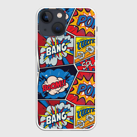 Чехол для iPhone 13 mini с принтом Pop art pattern в Санкт-Петербурге,  |  | 60 | america | art | bang | boom | bright | comics | craft | culture | pattern | pop | popart | usa | америка | бум | искусство | комикс | крафт | культура | паттерн | поп | сша | яркий