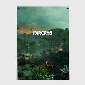 Постер с принтом Far Cry Vietnam в Санкт-Петербурге, 100% бумага
 | бумага, плотность 150 мг. Матовая, но за счет высокого коэффициента гладкости имеет небольшой блеск и дает на свету блики, но в отличии от глянцевой бумаги не покрыта лаком | Тематика изображения на принте: 