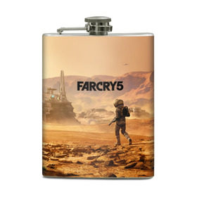 Фляга с принтом Far Cry 5 Mars в Санкт-Петербурге, металлический корпус | емкость 0,22 л, размер 125 х 94 мм. Виниловая наклейка запечатывается полностью | 