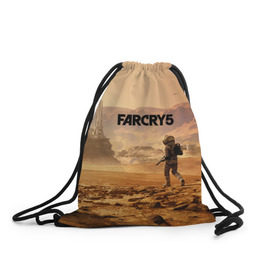 Рюкзак-мешок 3D с принтом Far Cry 5 Mars в Санкт-Петербурге, 100% полиэстер | плотность ткани — 200 г/м2, размер — 35 х 45 см; лямки — толстые шнурки, застежка на шнуровке, без карманов и подкладки | 