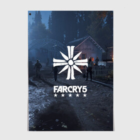 Постер с принтом Cult Far Cry в Санкт-Петербурге, 100% бумага
 | бумага, плотность 150 мг. Матовая, но за счет высокого коэффициента гладкости имеет небольшой блеск и дает на свету блики, но в отличии от глянцевой бумаги не покрыта лаком | 