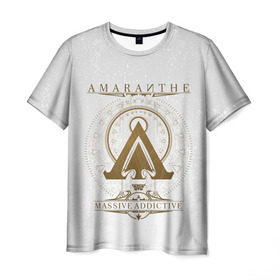 Мужская футболка 3D с принтом Amaranthe в Санкт-Петербурге, 100% полиэфир | прямой крой, круглый вырез горловины, длина до линии бедер | amaranthe | амаранте | датская | дэт | метал | пауэр | шведская