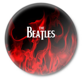 Значок с принтом The Beatles в Санкт-Петербурге,  металл | круглая форма, металлическая застежка в виде булавки | beatles | punk | rock | the beatles | альтернативный хип хоп | группа | инди поп | музыка | музыкальное произведение | ноты | панк | регги | рок | синти поп