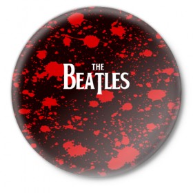 Значок с принтом THE BEATLES в Санкт-Петербурге,  металл | круглая форма, металлическая застежка в виде булавки | Тематика изображения на принте: 