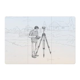 Магнитный плакат 3Х2 с принтом Парень с контроллером в Санкт-Петербурге, Полимерный материал с магнитным слоем | 6 деталей размером 9*9 см | Тематика изображения на принте: surveyor | геодезист | геодезия
